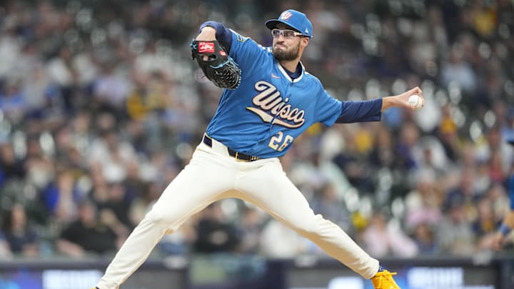 Milwaukee Brewers pitcher Aaron Ashby.