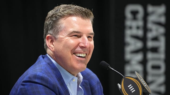 Rece Davis during 2025 CFP National Championship Media Day 
