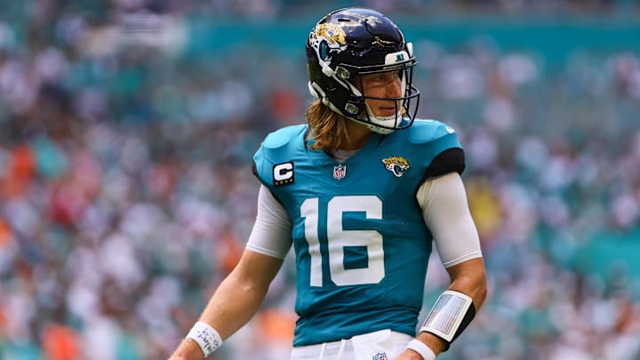 Jacksonville Jaguars quarterback Trevor Lawrence. Jacksonville Jaguars quarterback Trevor Lawrence.