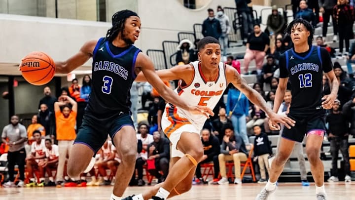 Thanks to the efforts of Joell Young (3), Cardozo became District of Columbia public champs for the first time in nearly two decades. The Clerks defeated last season’s Jackson-Reed in the final last Thursday.