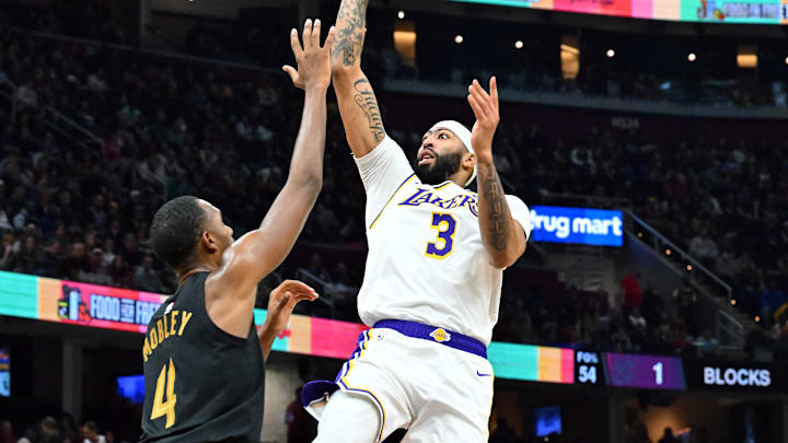 Anthony Davis, Los Angeles Lakers and Evan Mobley, Cleveland Cavaliers