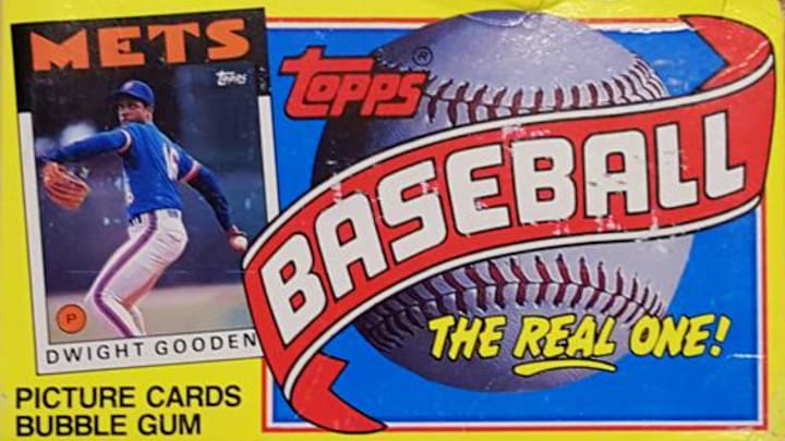 1986 Topps Baseball box 1986 Topps Baseball box