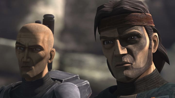 Star Wars: The Bad Batch Season 3 "The Harbinger." Crosshair and Hunter. Image Credit: StarWars.com