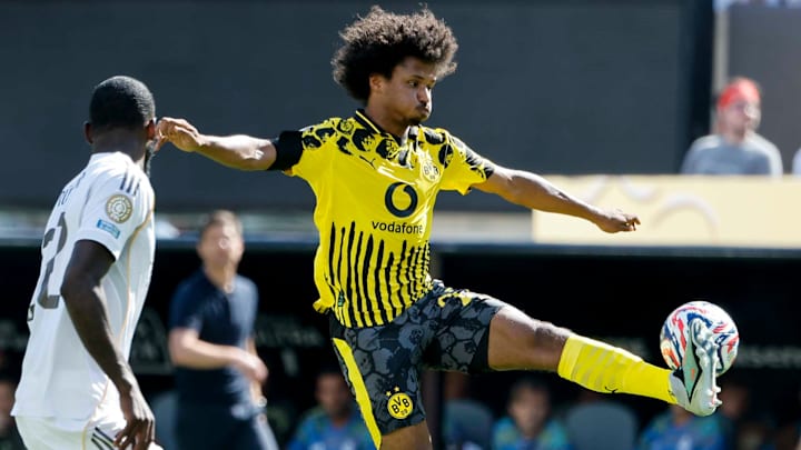 Karim Adeyemi im BVB-Trikot bei der Klub-WM gegen Real Madrid