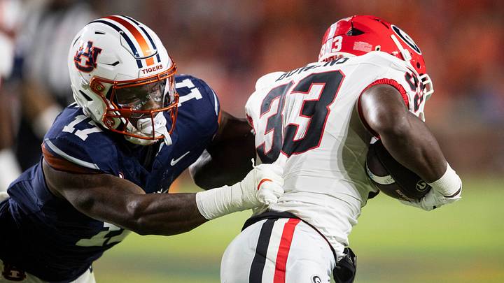 Auburn linebacker Xavier Atkins has seen NFL Draft buzz, All-American and Butkus Award potential before his junior year. Auburn linebacker Xavier Atkins has seen NFL Draft buzz, All-American and Butkus Award potential before his junior year.