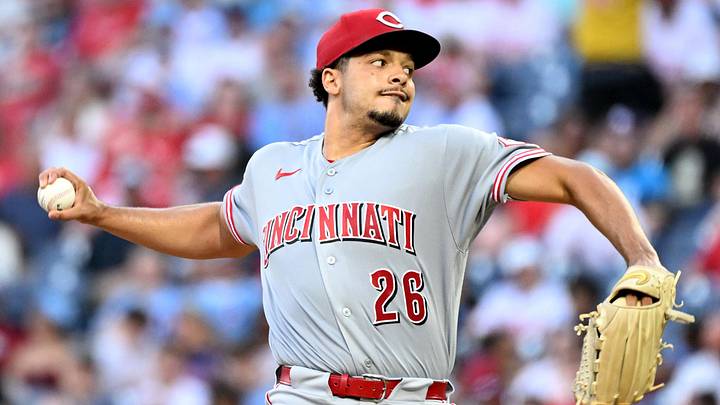 May 19, 2026; Philadelphia, Pennsylvania, USA; Cincinnati Reds pitcher Chase Burns (26) throws a pitch against the Philadelphia Phillies at Citizens Bank Park. Mandatory Credit: Eric Hartline-Imagn Images May 19, 2026; Philadelphia, Pennsylvania, USA; Cincinnati Reds pitcher Chase Burns (26) throws a pitch against the Philadelphia Phillies at Citizens Bank Park. Mandatory Credit: Eric Hartline-Imagn Images