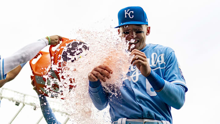 Kansas City Royals center fielder Drew Waters