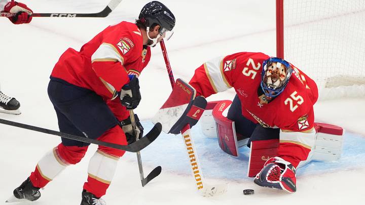 Florida Panthers goaltender Jacob Markstrom (25): Jim Rassol-Imagn Images