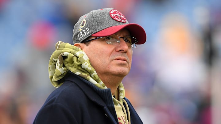 Dan Snyder looks on prior to the game against the Buffalo Bills.
