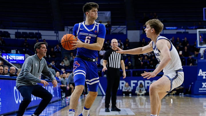 Boise State Broncos forward Pearson Carmichael. Boise State Broncos forward Pearson Carmichael.