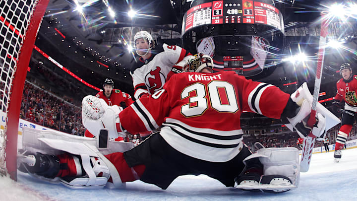 New Jersey Devils v Chicago Blackhawks New Jersey Devils v Chicago Blackhawks
