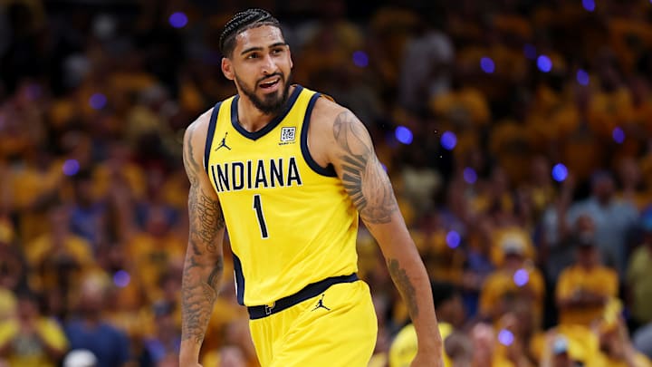 Indiana Pacers forward Obi Toppin (1) during Game 6 of the 2025 NBA Finals against the Oklahoma City Thunder.