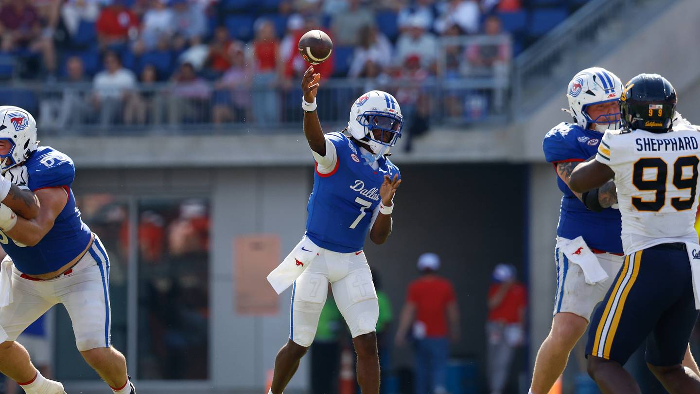 No.23 SMU blowout CAL 59-20 with Second Half Offensive Barrage as Jennings becomes SMU Leader in Passing Touchdowns