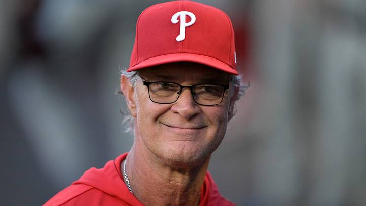 Aug 29, 2026; Anaheim, California, USA; Philadelphia Phillies interim manager Don Mattingly (8) looks on during the game against the Los Angeles Angels at Angel Stadium. Mandatory Credit: Jayne Kamin-Oncea-Imagn Images Aug 29, 2026; Anaheim, California, USA; Philadelphia Phillies interim manager Don Mattingly (8) looks on during the game against the Los Angeles Angels at Angel Stadium. Mandatory Credit: Jayne Kamin-Oncea-Imagn Images