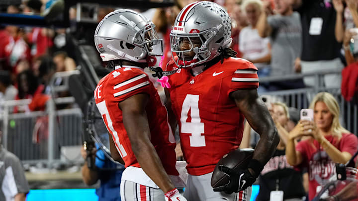 Jeremiah Smith and Carnell Tate are college football's top wide receiver duo. Jeremiah Smith and Carnell Tate are college football's top wide receiver duo.