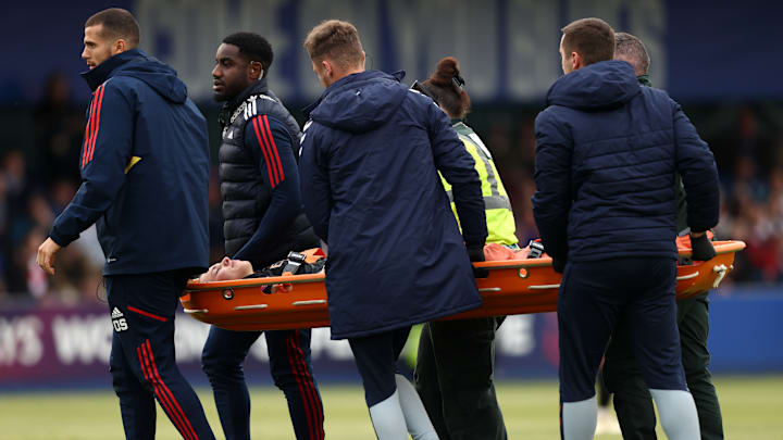 Lia Walti was stretchered out of Arsenal's WSL win over Everton