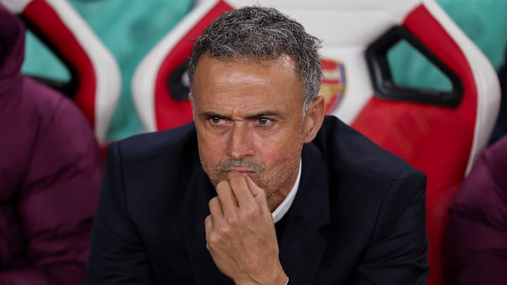 Luis Enrique lors du match face à Arsenal
