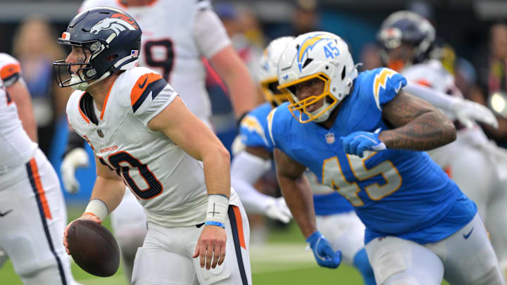 Bet on Bo Nix to go over his passing yards total against the Chargers in NFL Week 18 action. Bet on Bo Nix to go over his passing yards total against the Chargers in NFL Week 18 action.