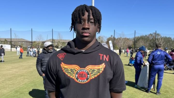 Tennessee 2026 QB Femi Babalola at Pylon Tampa 7v7 Tournament.