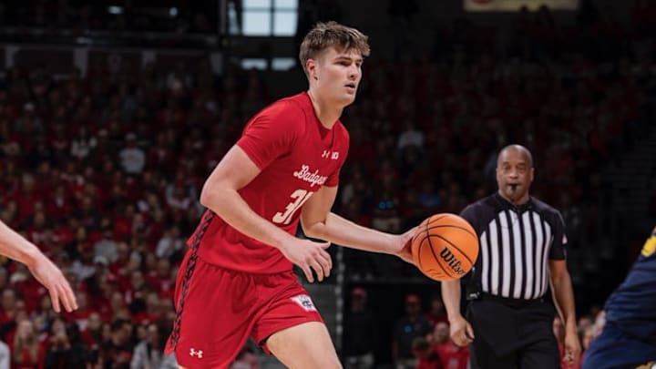 Wisconsin center Nolan Winter finished with 13 points and 13 rebounds in a 96-76 win over Marquette. Wisconsin center Nolan Winter finished with 13 points and 13 rebounds in a 96-76 win over Marquette.