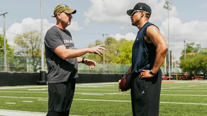 Former Eagles QB coach Scott Loeffler has been helping Jalen Hurts this offseason.