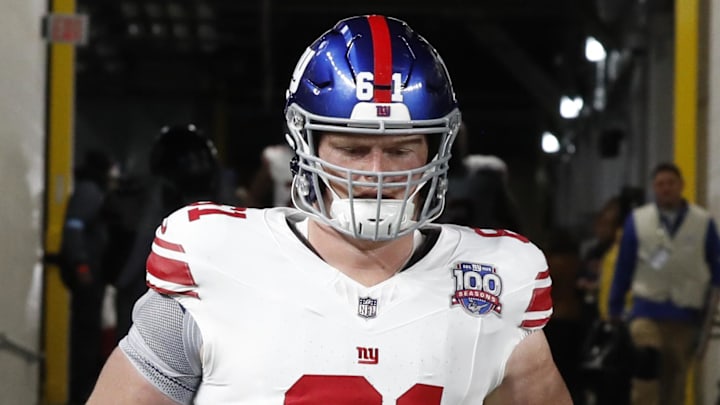  New York Giants center John Michael Schmitz Jr.  