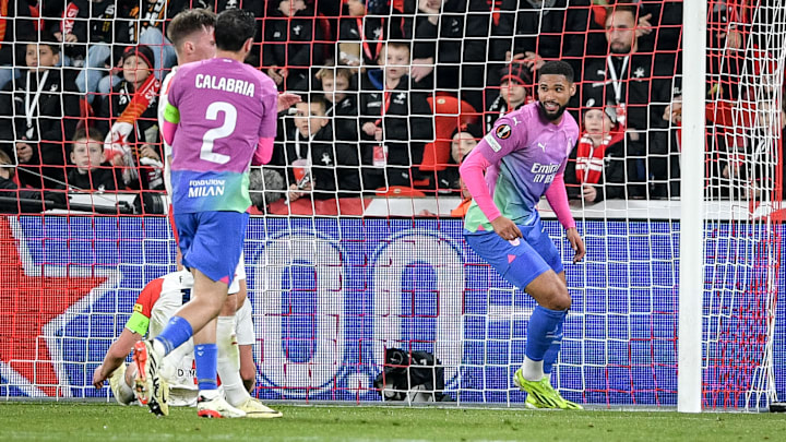 L'esultanza di Loftus-Cheek dopo il secondo gol rossonero.