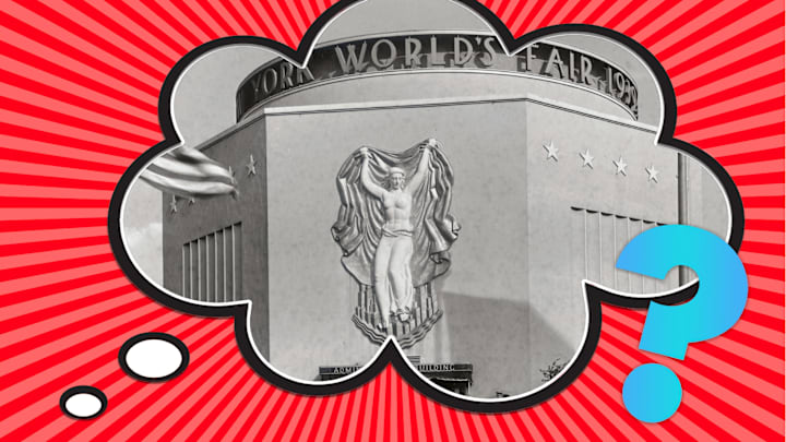 The entrance to the 1939 World's Fair in New York City.