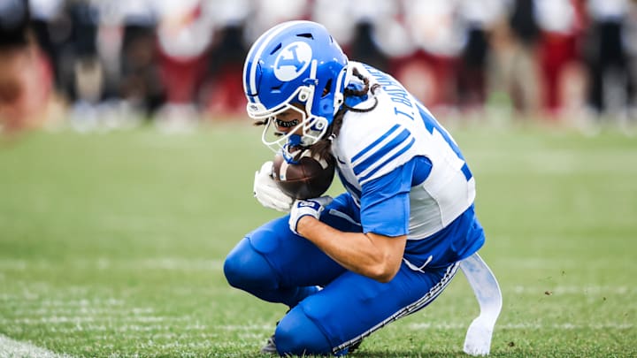 BYU WR Tiger Bachmeier against Iowa State
