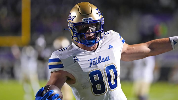 Tight end Brody Foley had a breakout season this past fall for Tulsa, and now projects as one of the top transfers at his position for 2026. Tight end Brody Foley had a breakout season this past fall for Tulsa, and now projects as one of the top transfers at his position for 2026.