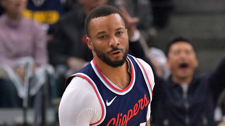 Apr 26, 2025; Inglewood, California, USA; Los Angeles Clippers guard Norman Powell (24) heads down court after a 3-point basket in the first half of game four of round one of the 2024 NBA Playoffs against the Denver Nuggets at Intuit Dome. Mandatory Credit: Jayne Kamin-Oncea-Imagn Images Apr 26, 2025; Inglewood, California, USA; Los Angeles Clippers guard Norman Powell (24) heads down court after a 3-point basket in the first half of game four of round one of the 2024 NBA Playoffs against the Denver Nuggets at Intuit Dome. Mandatory Credit: Jayne Kamin-Oncea-Imagn Images