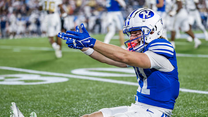 BYU wide receiver Parker Kingston against Georgia Tech in the Pop-Tarts Bowl