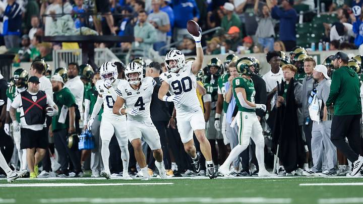 BYU defensive end Hunter Clegg against Colorado State BYU defensive end Hunter Clegg against Colorado State