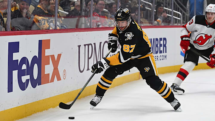 Sidney Crosby, New Jersey Devils v Pittsburgh Penguins