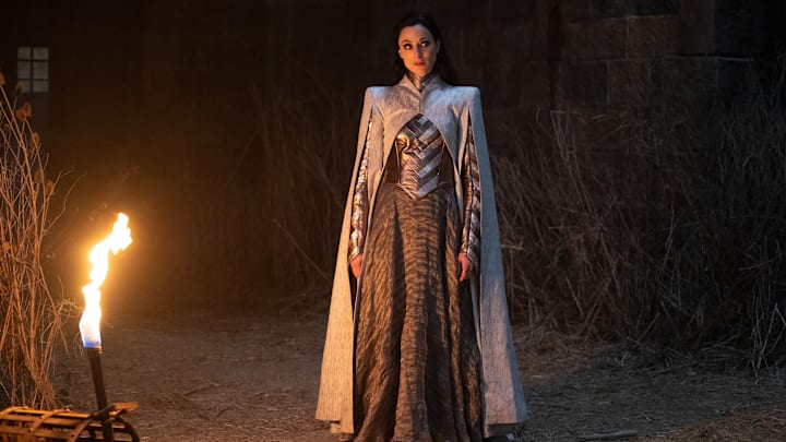 Natasha O'Keeffe (Lanfear) in The Wheel of Time season 2.