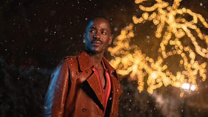 The Doctor ((Ncuti Gatwa) in the Doctor Who Christmas Special 2023.