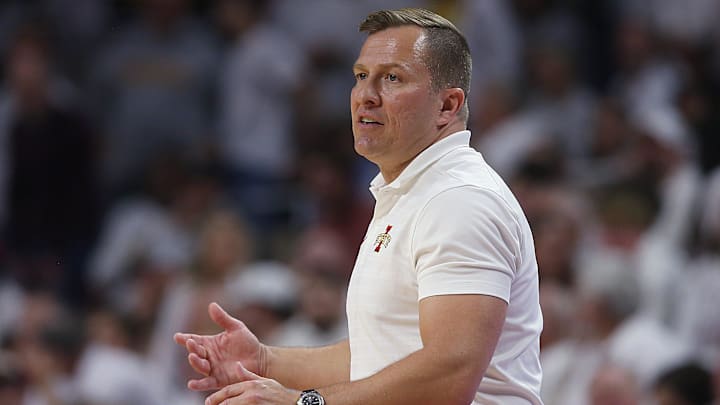 Iowa State Cyclones men's basketball head coach T.J. Otzelberger reacts during the second half of a game against Marquette at Hilton Coliseum on Wednesday, Dec. 4, 2024, in Ames, Iowa. Iowa State Cyclones men's basketball head coach T.J. Otzelberger reacts during the second half of a game against Marquette at Hilton Coliseum on Wednesday, Dec. 4, 2024, in Ames, Iowa.