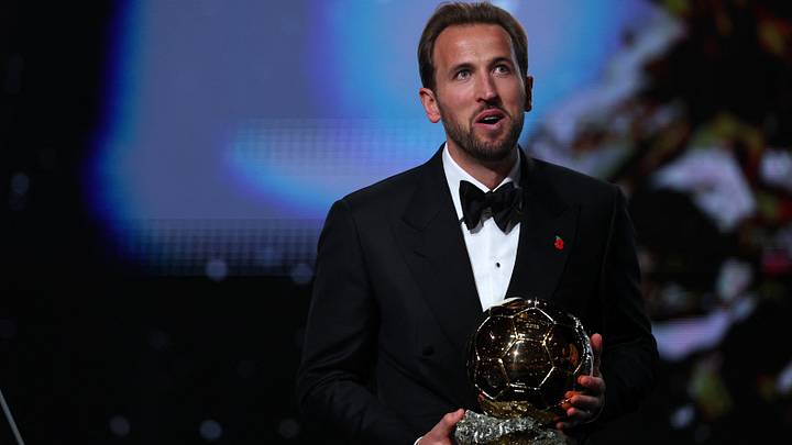 Harry Kane mit dem Ballon d'Or Harry Kane mit dem Ballon d'Or