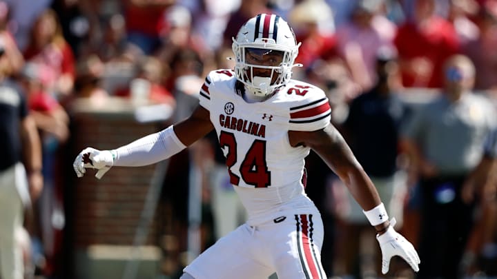Oct 12, 2024; South Carolina defensive back Jalon Kilgore (24) during the second half against Alabama.
