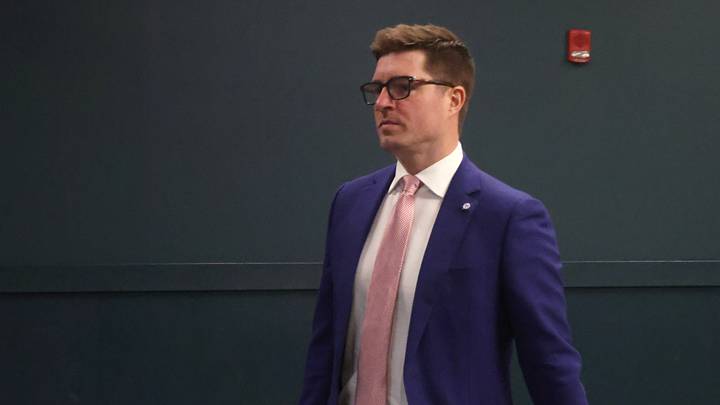Nov 22, 2025; Pittsburgh, Pennsylvania, USA; Pittsburgh Penguins general manager Kyle Dubas arrives at the arena before the Penguins host the Seattle Kraken at PPG Paints Arena. Mandatory Credit: Charles LeClaire-Imagn Images Nov 22, 2025; Pittsburgh, Pennsylvania, USA; Pittsburgh Penguins general manager Kyle Dubas arrives at the arena before the Penguins host the Seattle Kraken at PPG Paints Arena. Mandatory Credit: Charles LeClaire-Imagn Images