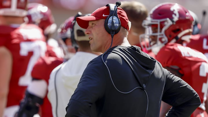 Alabama Crimson Tide head coach Kalen DeBoer