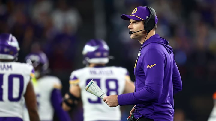 Minnesota Vikings head coach Kevin O'Connell during the second half against the Los Angeles Rams in an NFC wild-card game at State Farm Stadium in Glendale, Ariz., on Jan. 13, 2025.