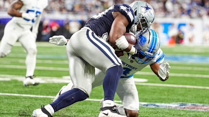 Detroit Lions cornerback D.J. Reed defends Dallas Cowboys running back Javonte Williams. Detroit Lions cornerback D.J. Reed defends Dallas Cowboys running back Javonte Williams.