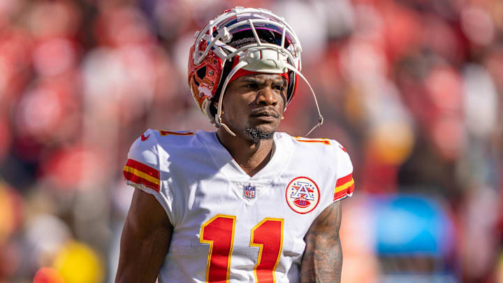October 23, 2022; Santa Clara, California, USA; Kansas City Chiefs wide receiver Marquez