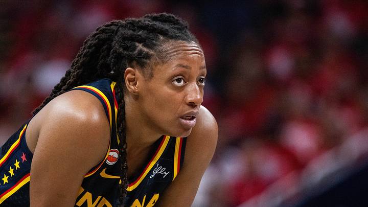 Sep 29, 2026; Indianapolis, Indiana, USA; Indiana Fever guard Kelsey Mitchell (0) during game two of the first round for the 2026 WNBA Playoffs against the Las Vegas Aces at Gainbridge Fieldhouse. Mandatory Credit: Trevor Ruszkowski-Imagn Images Sep 29, 2026; Indianapolis, Indiana, USA; Indiana Fever guard Kelsey Mitchell (0) during game two of the first round for the 2026 WNBA Playoffs against the Las Vegas Aces at Gainbridge Fieldhouse. Mandatory Credit: Trevor Ruszkowski-Imagn Images