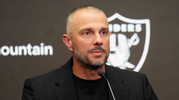 Las Vegas Raiders general manager John Spytek at a press conference. Las Vegas Raiders general manager John Spytek at a press conference.