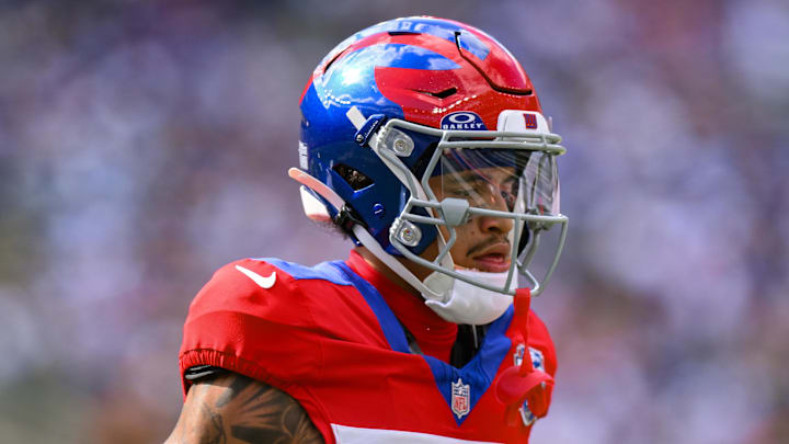 New York Giants wide receiver Jalin Hyatt New York Giants wide receiver Jalin Hyatt