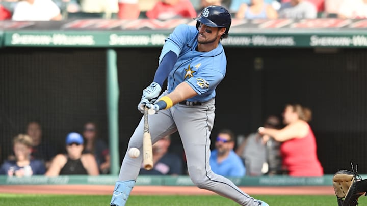 Tampa Bay Rays right fielder Josh Lowe (15)