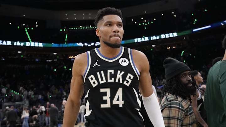 Milwaukee Bucks forward Giannis Antetokounmpo.