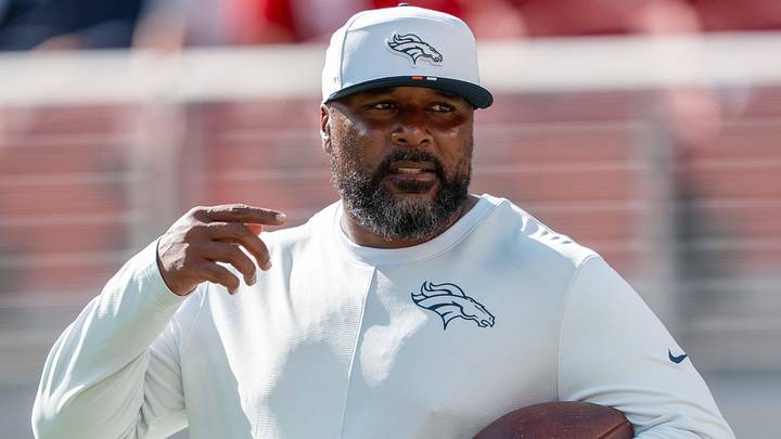 August 9, 2025; Santa Clara, California, USA; Denver Broncos defensive line coach Jamar Cain before the game against the San Francisco 49ers at Levi's Stadium.